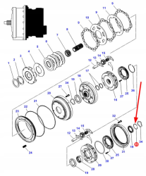 Agco Pierścień osadczy rozprężny 3010640X1 (3010640X1) - Pierścień osadczy rozprężny 3010640X1
